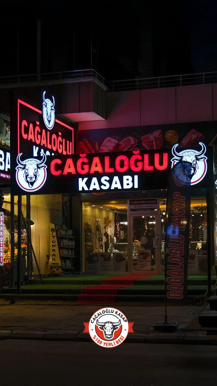 Cağaloğlu Kasabı gece cephesi
